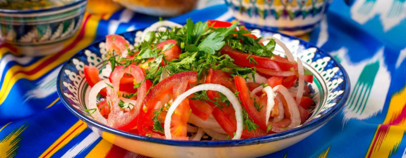 'Салаты и другие овощные блюда Узбекистана