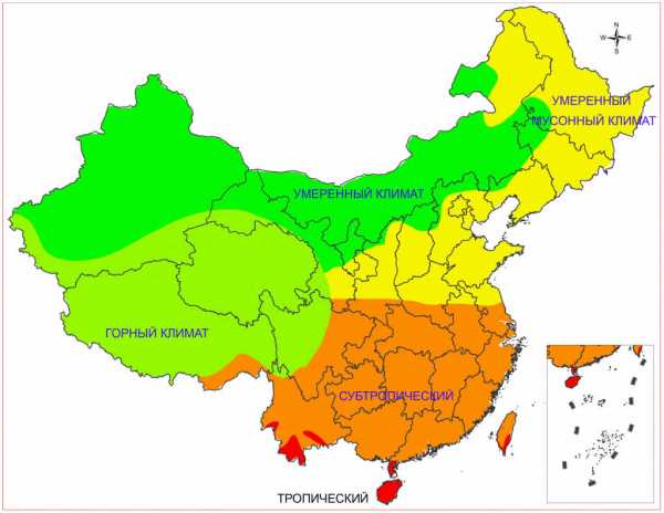 Погода и климат в Китае: какая погода на юге и севере Китая.